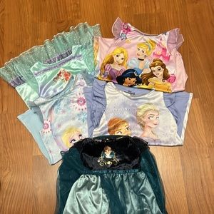 Disney 2T Girls Nightgown Bundle
